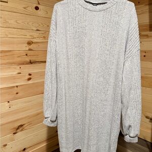 SHEIN Heather Gray Long Sleeve Dress